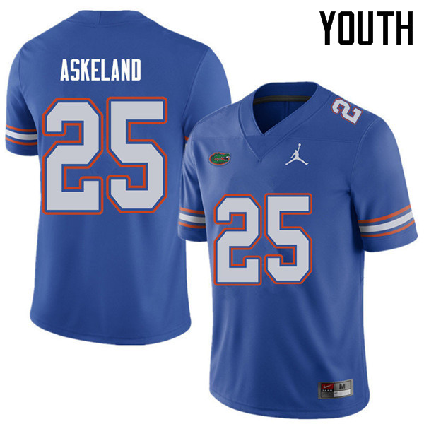 Jordan Brand Youth #25 Erik Askeland Florida Gators College Football Jerseys Sale-Royal